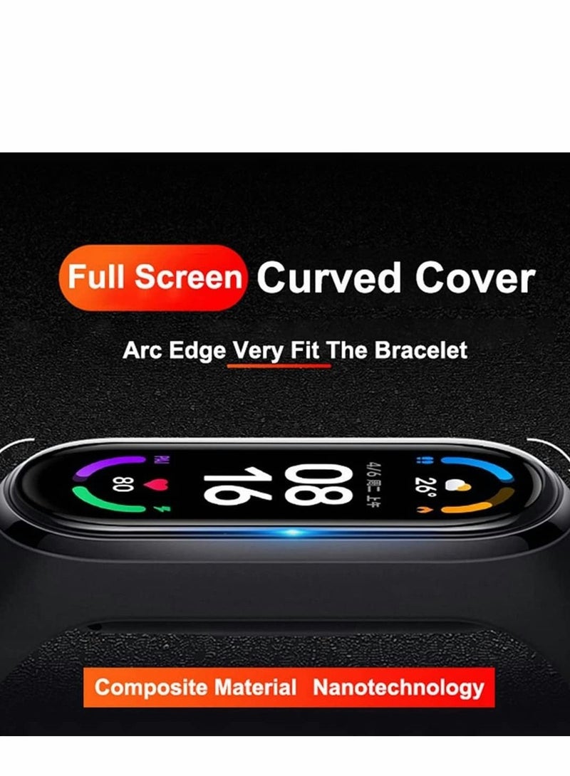 Captaintech 3pcs Screen Protector For Xiaomi Mi Band 6 Screen Protector 3D Full Cover Clear HD Protective Film for Mi band 6 - Image 3