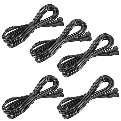 FVTLED Pack of 5, FVTLED 3m 9.84ft 5Pin Extension Cable Wire with Male and Female Connectors at Both Ends only for FVTLED RGBW LED Deck Light - Image 1