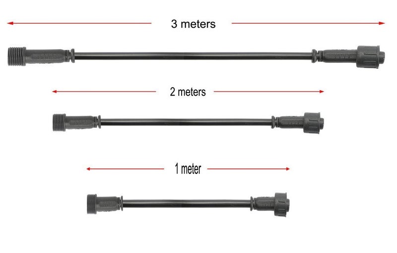 FVTLED Pack of 5, FVTLED 3m 9.84ft 5Pin Extension Cable Wire with Male and Female Connectors at Both Ends only for FVTLED RGBW LED Deck Light - Image 2