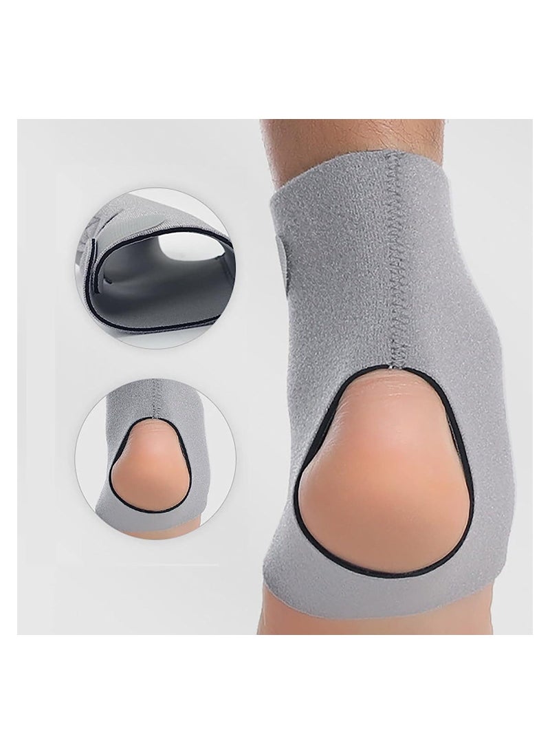 Generic - Adjustable Ankle Brace, Breathable Ankle Bandages Protectors Guards, Ankle Sleeve for Plantar Fasciitis, Tendinitis, Sprain, Swelling, Sports (Gray, S) - Image 1