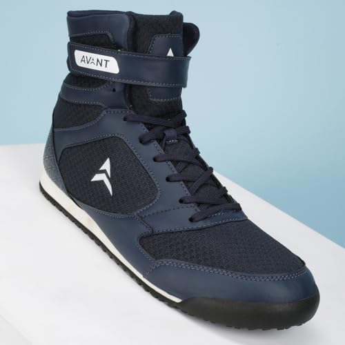 AVANT Men's Uppercut Boxing Shoes - Navy Blue (AVMSH216CL01UK8_Navy Blue_UK8) - Image 2