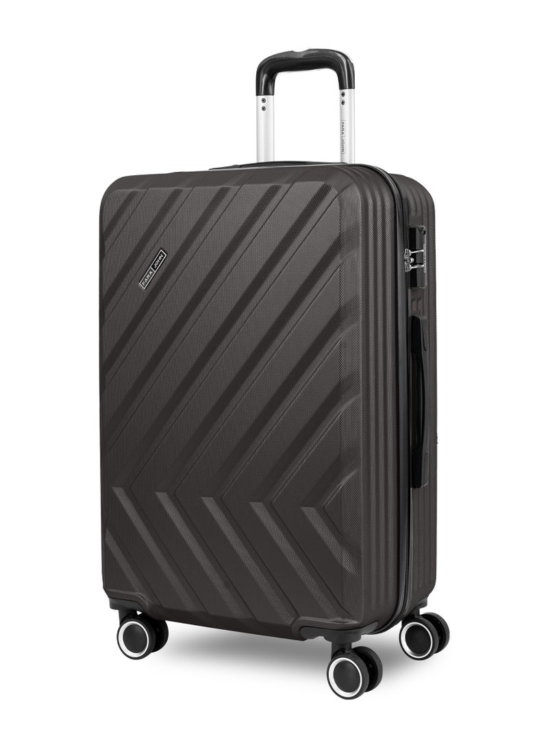 PARAJOHN Medium 24-Inch ABS  Lightweight Hardshell Luggage Trolley | carrying 3kg 4-Wheel Spinner Suitcase dark grey - Image 1