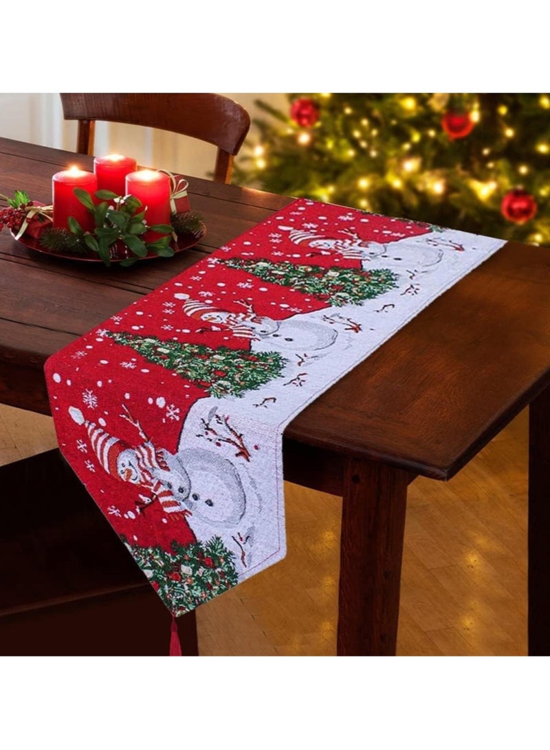 AUTOYSUR Christmas Table Runner & Placemats – Fabric Set - Image 1