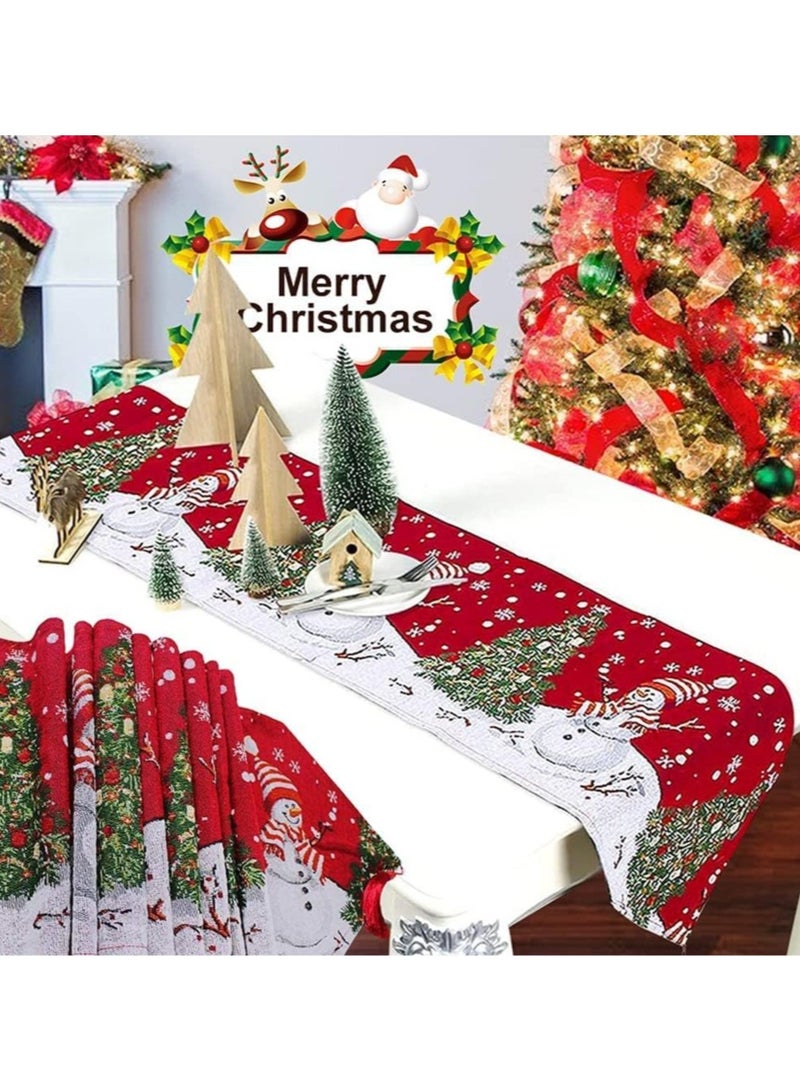 AUTOYSUR Christmas Table Runner & Placemats – Fabric Set - Image 3