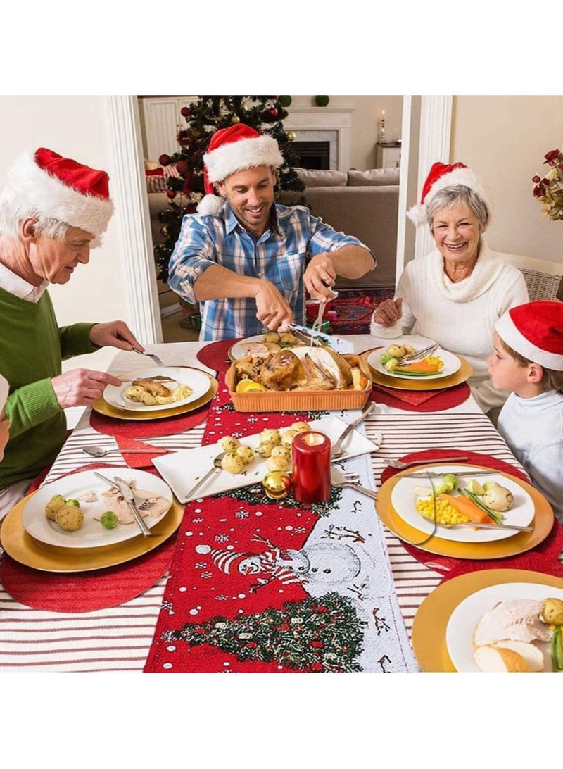 AUTOYSUR Christmas Table Runner & Placemats – Fabric Set - Image 4