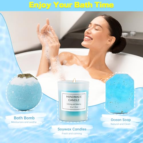 Riya Birthday Gifts for Women Best Friends: Relaxation Spa Sets, Get Well Soon Basket, Friendship Self Care Package, Mothers Day Gifts for Mom - Wife - Grandma - Sister - Coworker - Secretary - Image 3