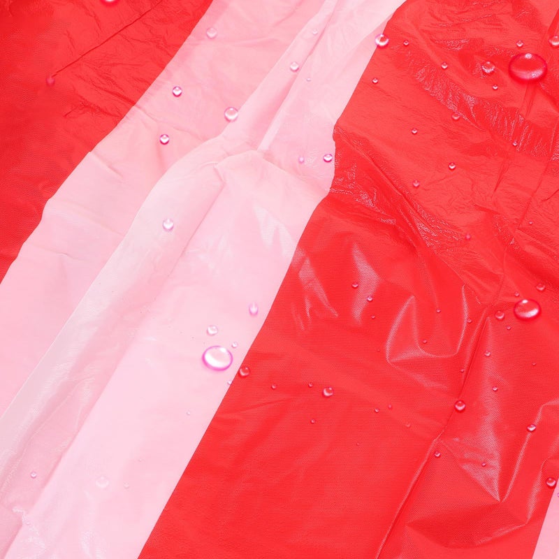 Red White Stripe Reusable Plastic Table Skirt 420x75cm for Carnival Party Festival Decor - Image 5
