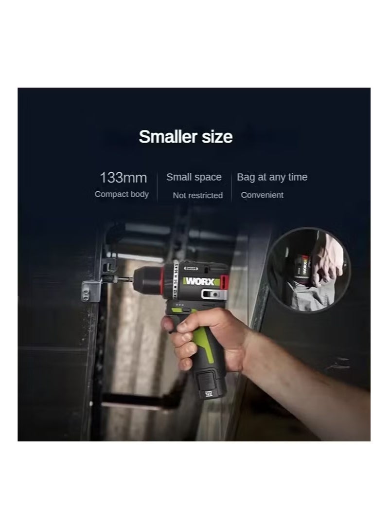 WORX WU135 Cordless Electric Drill 12V 50Nm 1800rpm Smart Clucth Auto Stop 2 Speed Adjust Metalworking Home Power Tools - Image 4