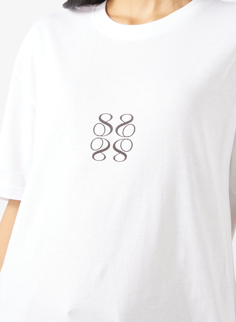 Ginger Cotton Oversize Graphic T-shirt - Image 3