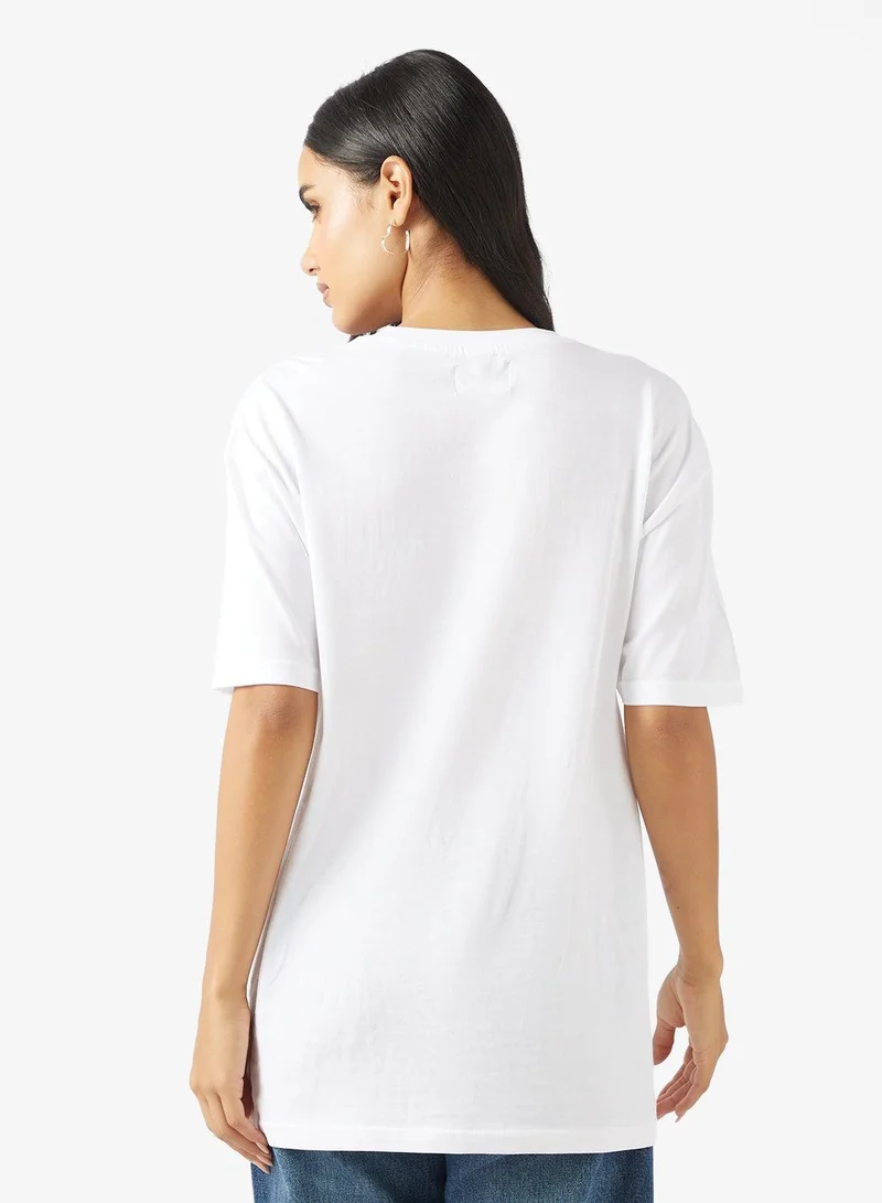 Ginger Cotton Oversize Graphic T-shirt