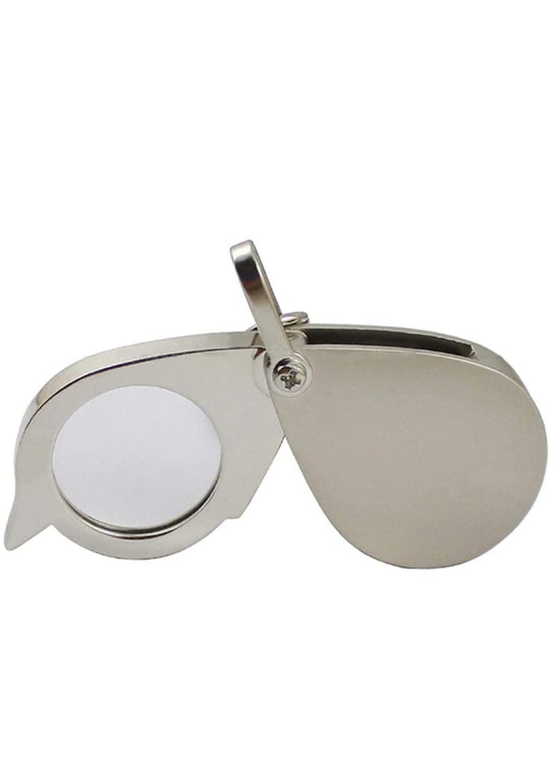 15X Mini Keychain Pocket Magnifier Portable Foldable Magnifying Glass for Reading Maps Labels Crafts Coins - Image 5