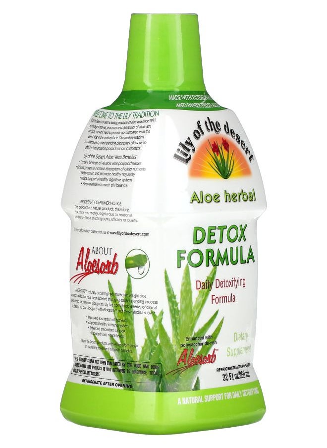 Lily Of the Desert Aloe Herbal Detox Formula 32 fl oz (960 ml)  - Image 2