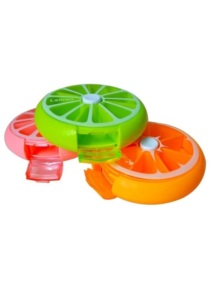 Weekly Pill Box with 7 Sections – Large Size – Orange - Image 5