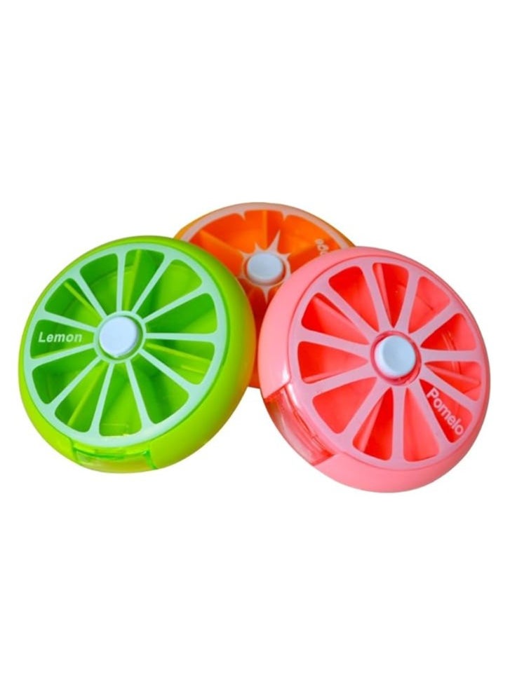 Generic 7 compartments large medicine pill organizer-orange  - Image 3