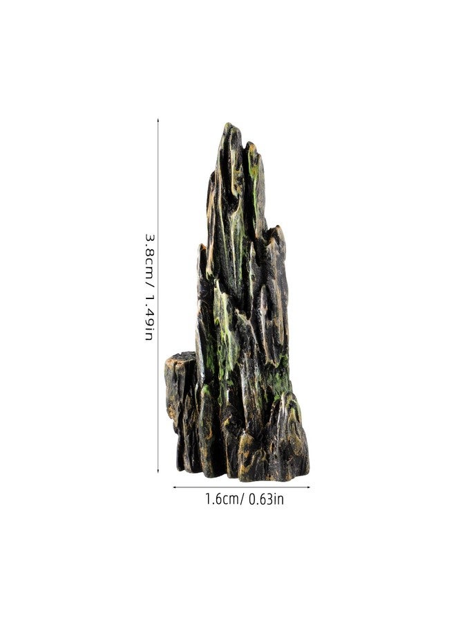 أموسفون مجموعة أحجار جبلية صغيرة من الراتنج من أموسفن، 8 قطع، لتزيين الحدائق والمناظر الطبيعية، وأحواض السمك، مقاس 1.49 × 0.62 بوصة - Image 2