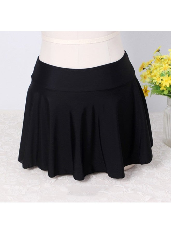 Loquat Swimming Inner Piece Trousers Diving Women's Quick-Dry Bra Surfer Clothing Snorkeling Jellyfish Clothing Hot Spring Swimwear Pants Skirt-Color:Black (boxer Skirt)-  - Image 1