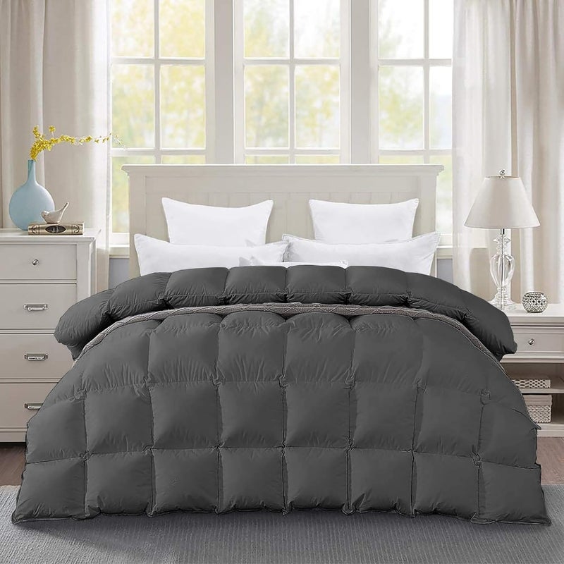 BEDDY FUSION Heavy Winter 600 GSM Comforter Double Bed Size 90X100 600 GSM Microfiber Super Soft Fluffy for Winter ComforterRajaiDuvetBlanket Double Bed Dark Grey Color - Image 4