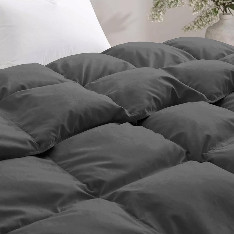 BEDDY FUSION Heavy Winter 600 GSM Comforter Double Bed Size 90X100 600 GSM Microfiber Super Soft Fluffy for Winter ComforterRajaiDuvetBlanket Double Bed Dark Grey Color - Image 3