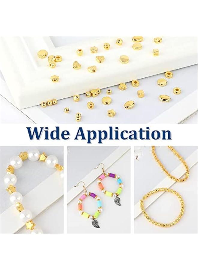 FYLX orted Gold Sp Beads for DIY Jewelry Making 1500 10 Styles) - Image 4