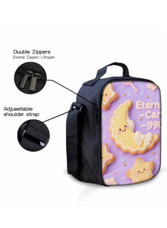 Bright Li Fire Shoulder + hand-held + stationery bag | Cartoon bag 3-piece set, easy to cope with various occasions (available for students, children, friends' outings, mountain climbing, school, etc.) | Back to school season/holiday gifts - 89 - Image 2