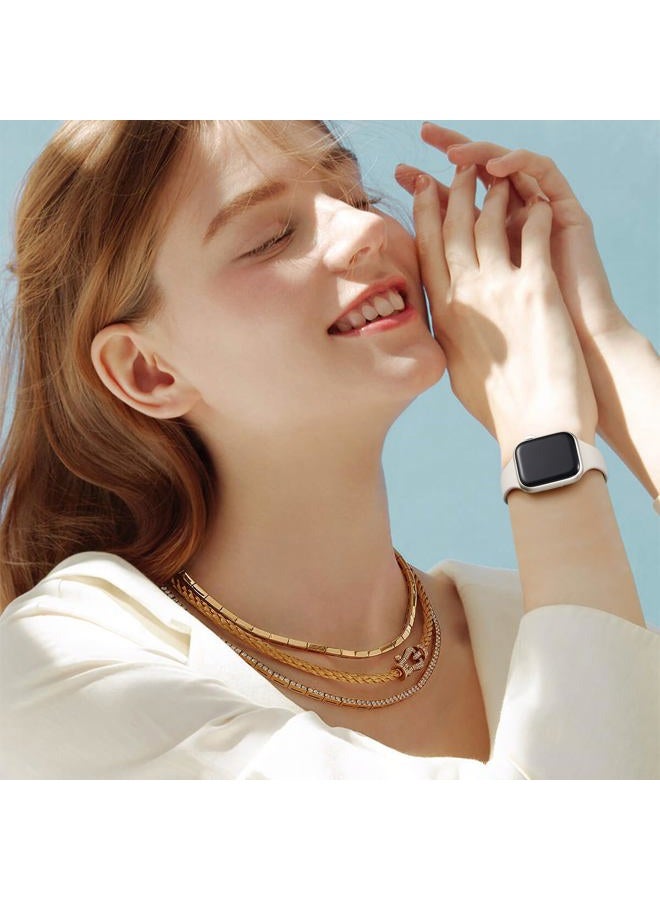 Lerobo 6 Pack Silicone Slim Bands Compatible for Apple Watch 38mm 40mm 41mm 44mm 42mm 45mm, Series 9, 8, 7, 6, 5, 4, 3, 2, 1 - Image 5