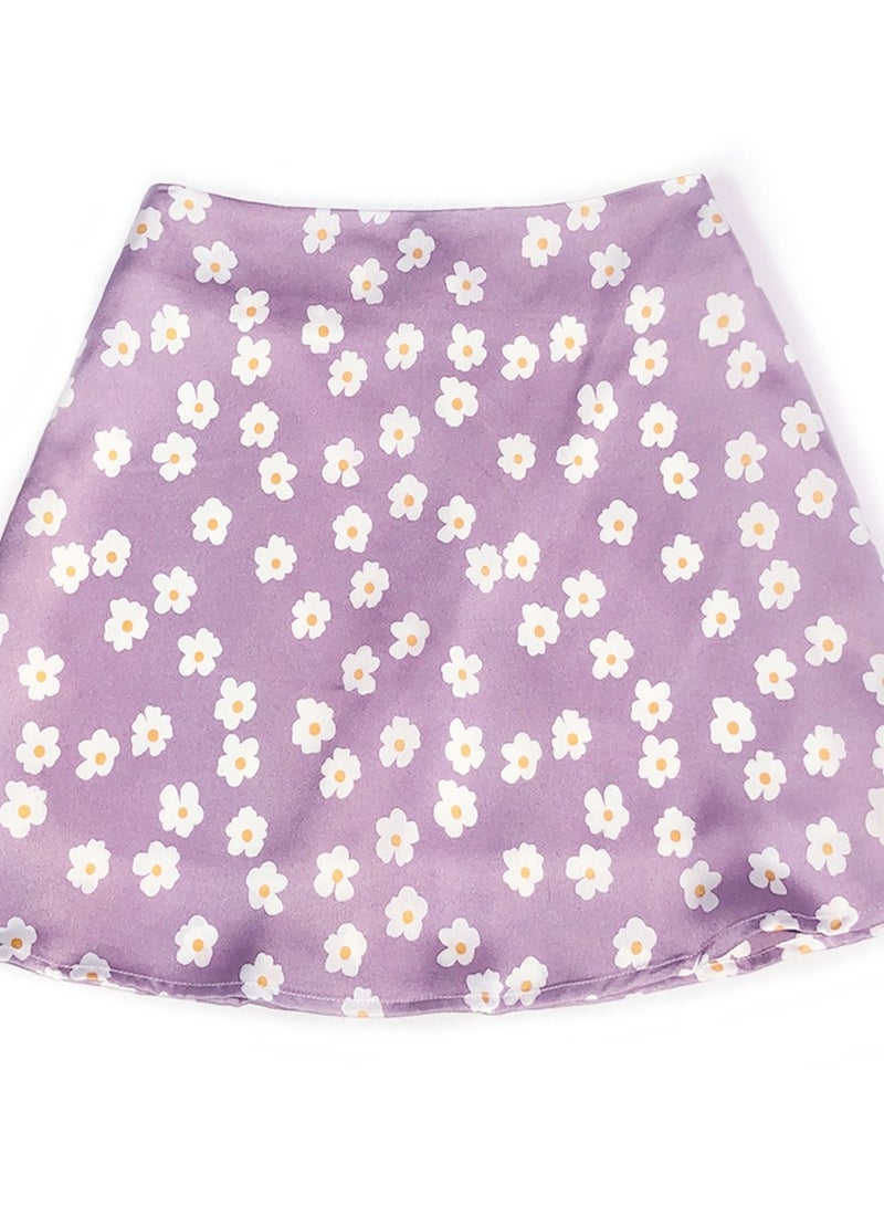 Loquat Fashion Women's High-waisted Printed Short Skirt - Image 3