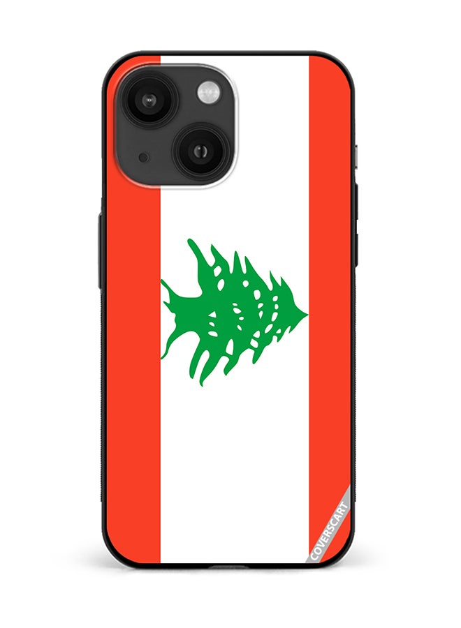 COVERSCART Protective Case Cover For Apple iPhone 14 Lebanon Flag Design Multicolour
