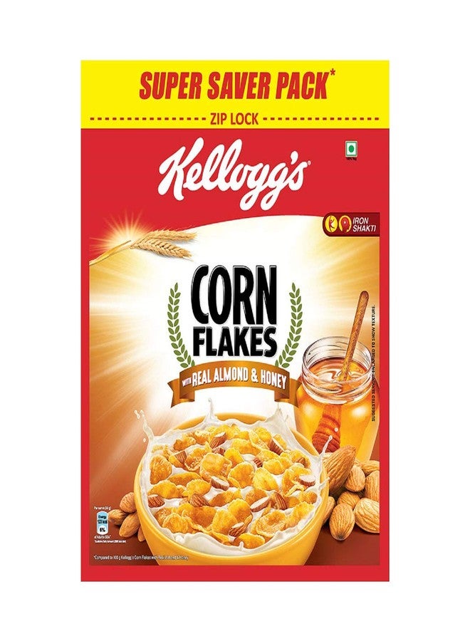 Kellogg's Combo, Kellogg's Corn Flakes Real Almond and Honey, 1 kg and Kellogg's Corn Flakes Real Almond and Honey, 650g - Image 2