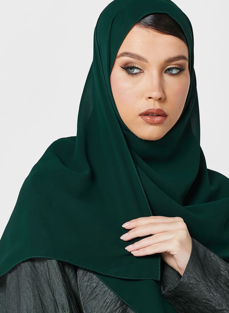 Khizana Embellished Detail Abaya With Sheila