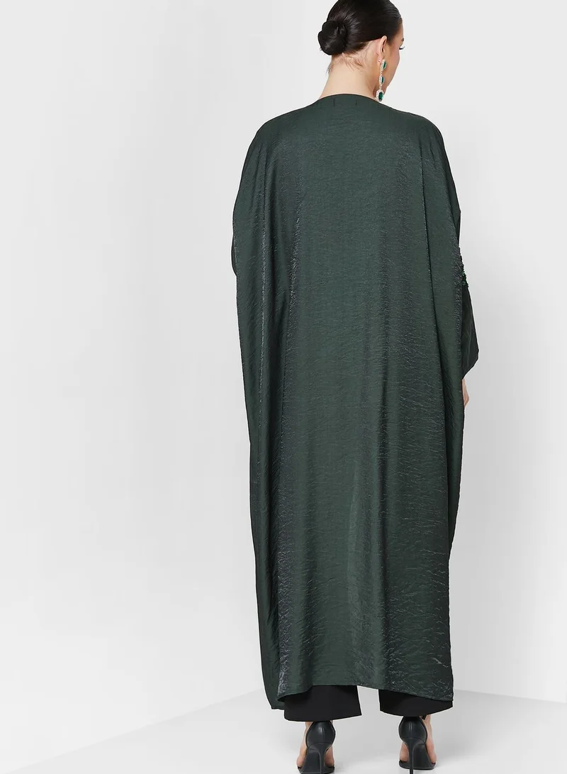Khizana Embellished Detail Abaya With Sheila