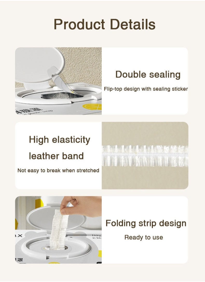 100pcs Reusable Elastic Food Storage Covers, Plastic Bowl Covers with Elastic Edging, Elastic Food Storage Covers, Elastic Canning Lids, BPA Free, Food Grade