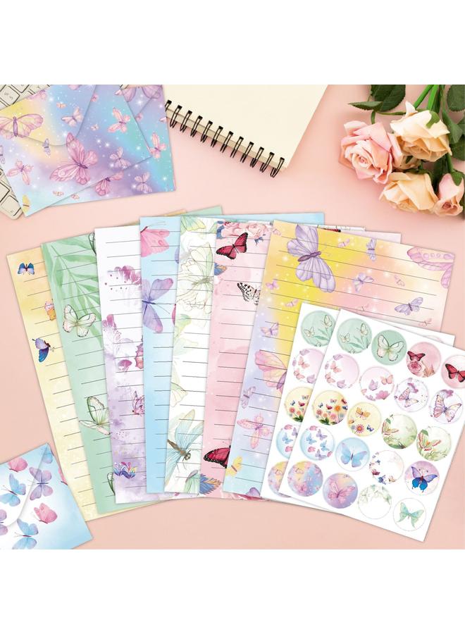 Bluejw Letter Envelope Butterfly Flower Plant 160 Pieces Creative Advanced Letter Stationery Suit New Product - Image 5