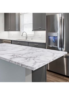 FEELING MALL Shinegreen Marble High Gloss Vinyl Self Adhesive Waterproof Wallpaper Furniture Film Interior Film Contact Paper For Walls Table Topfurniture Almirah Doors And Other Diy 200Cm X 60Cm  - Image 2