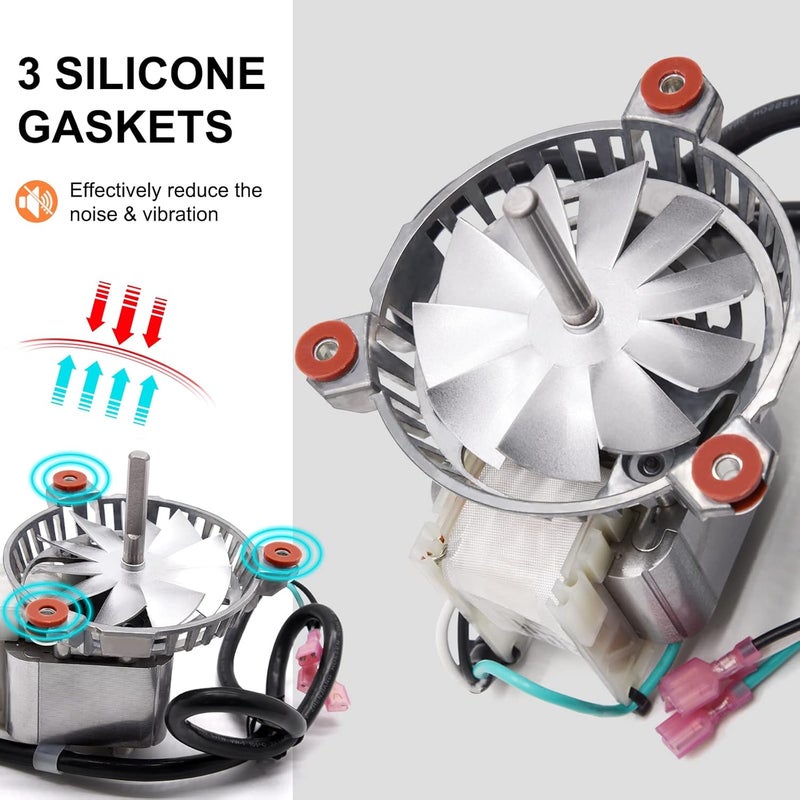 Criditpid Replacement 3-21-08639 Combustion Blower Motor for Harman P68, P43, P61, P61A, Accentra 52i, Advance, P38 Pellet Stoves, with 3-20-502221 Double Paddle Fan Blade. - Image 5