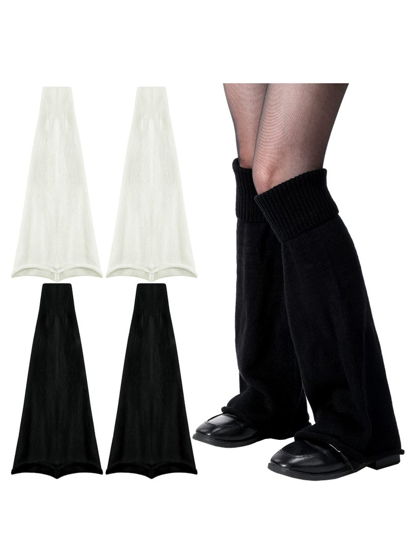 SYOSI جوارب طويلة من الكروشيه لتدفئة الساق مضلعة لحفلات الرقص والرياضة واليوجا وملحقاتها - Image 3