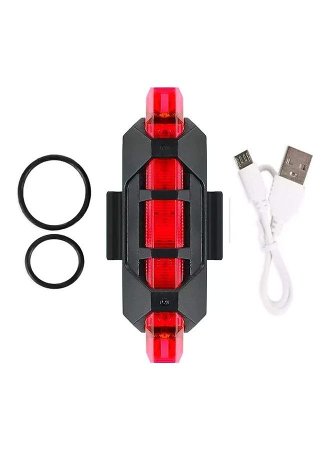 NIBEMINENT Portable USB Rechargeable Bicycle Laser Projector Rear Tail Light  - Image 1