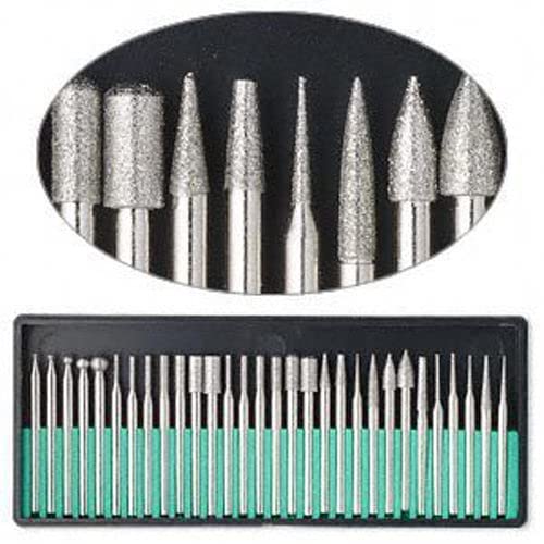 30pcs Diamond Burr Bits Drill Kit For Engraving Carving Rotary Tool Set  - Image 4