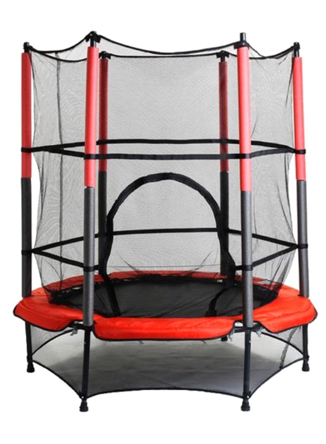 Round Trampoline With Safety Enclosure Net 55 x 63inch - Image 1