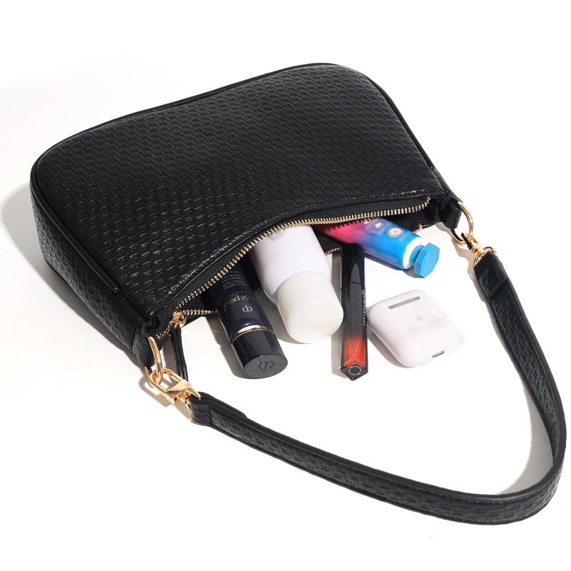 VODIU Clutch Tote Handbags with 2 Removable Straps and Zipper Closure Crossbody Bags Shoulder Purse Handbag for Women - Image 4