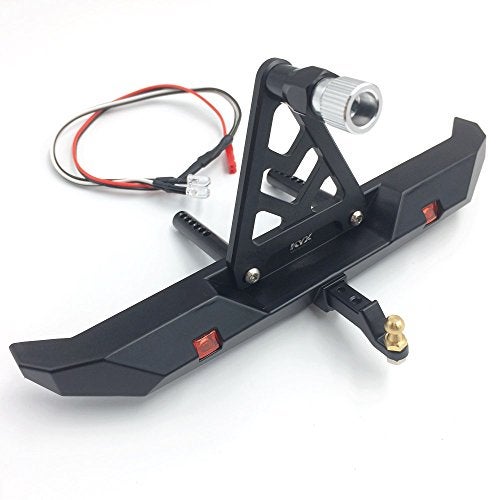 KYX Racing Alloy Rear Bumper wSpare Tire Rack For 110 RC Crawler TRX4 - Image 1