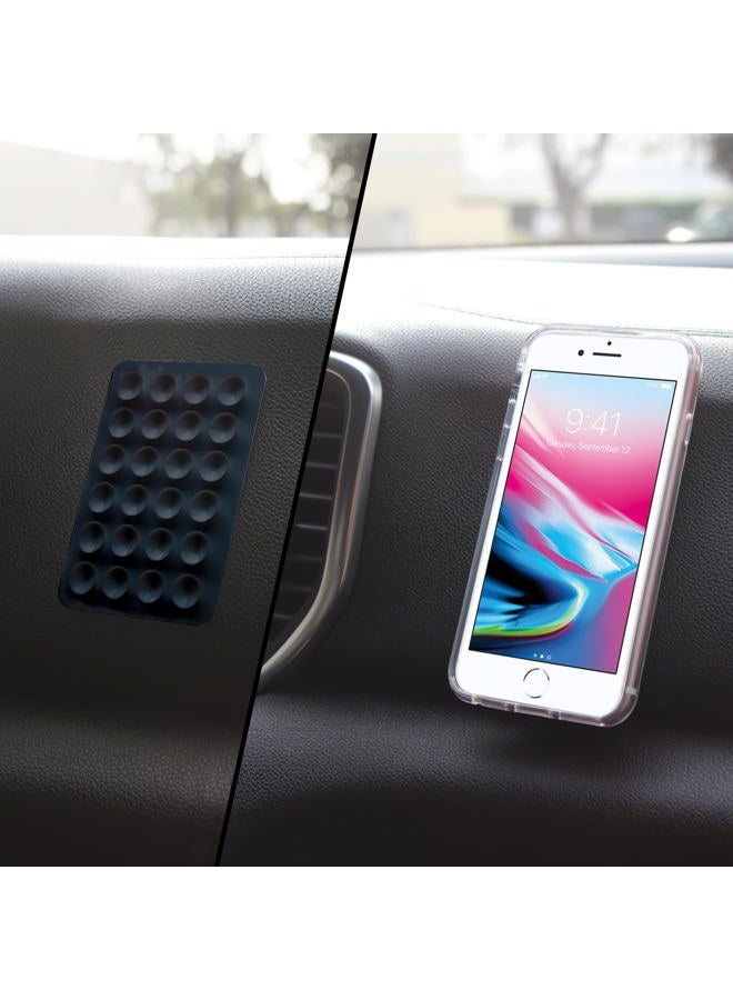 Cellet Multipurpose Non Slip Phone Mini Suction Cup Mat Pack of 5 Compatible with iPhone 14 Pro Max Plus 13 12 11 Xr Xs X 10 SE Galax Z Flip Z Fold S22 Note Google Pixel Moto - Image 3