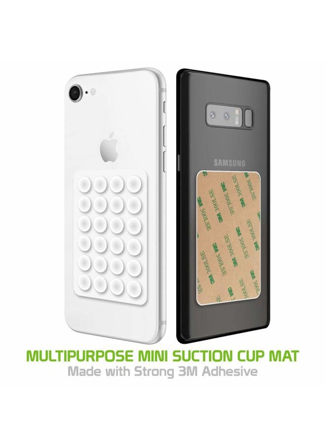 Cellet Multipurpose Non Slip Phone Mini Suction Cup Mat Pack of 5 Compatible with iPhone 14 Pro Max Plus 13 12 11 Xr Xs X 10 SE Galax Z Flip Z Fold S22 Note Google Pixel Moto - Image 5