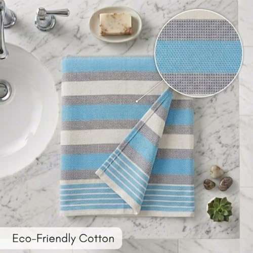Athom Trendz Athom Living Light Weight Cotton Premium Bath Towel 75x150 cm Multi2 - Image 3