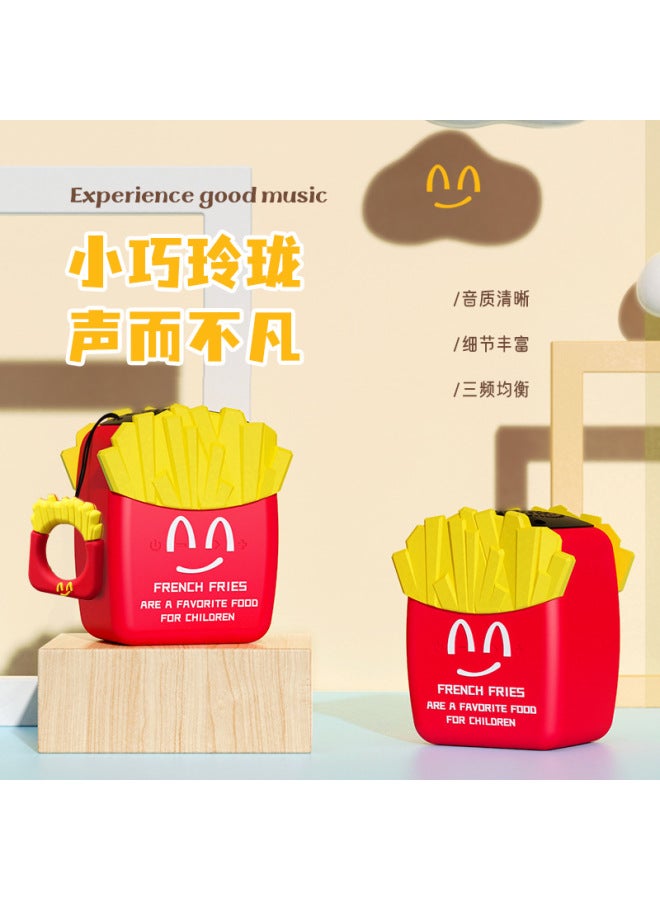 general New French Fries Bluetooth Speaker Cute Outdoor Home Portable Silicone Skin-friendly Waterproof Card Gift Small Stereo - Image 3