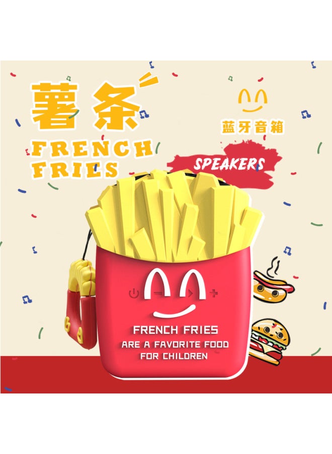 general New French Fries Bluetooth Speaker Cute Outdoor Home Portable Silicone Skin-friendly Waterproof Card Gift Small Stereo - Image 2