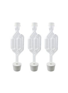 3ct  SShape Airlock with 7 Stopper  Set of 3 Bubble Airlock