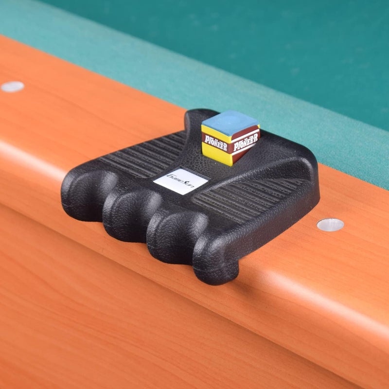 GAMESUN 3 Holes Cue Holder, Weighted Pool cue Holder with 4pcs chalks, cue Sticks Holder - Image 2