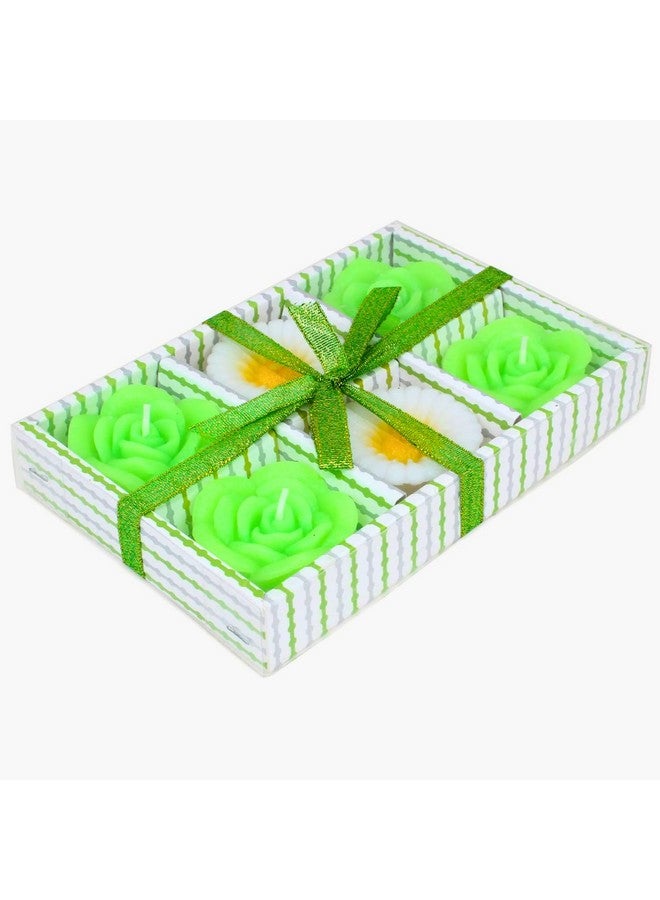 UPYOG Diwali Diya Decoration Floating Rose Flower Candles in Bulk | 6Pcs, Smokeless, Dripless & Long Lasting Candle | Water lamp Candles for Home, Pool, Weddings, Deepawali Decor, Cafe & Spa - Image 2
