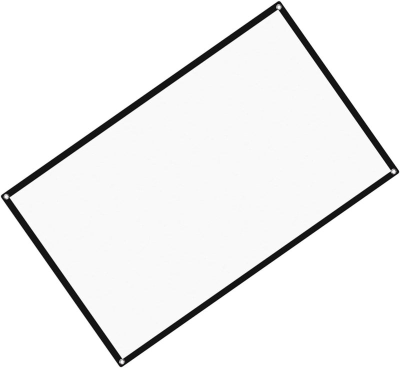 Lurrose 9 Polyester Projection Screen Anti-Crease Portable Projector Movie Screen for Indoor Outdoor Home Theater Office Party Use - Image 1