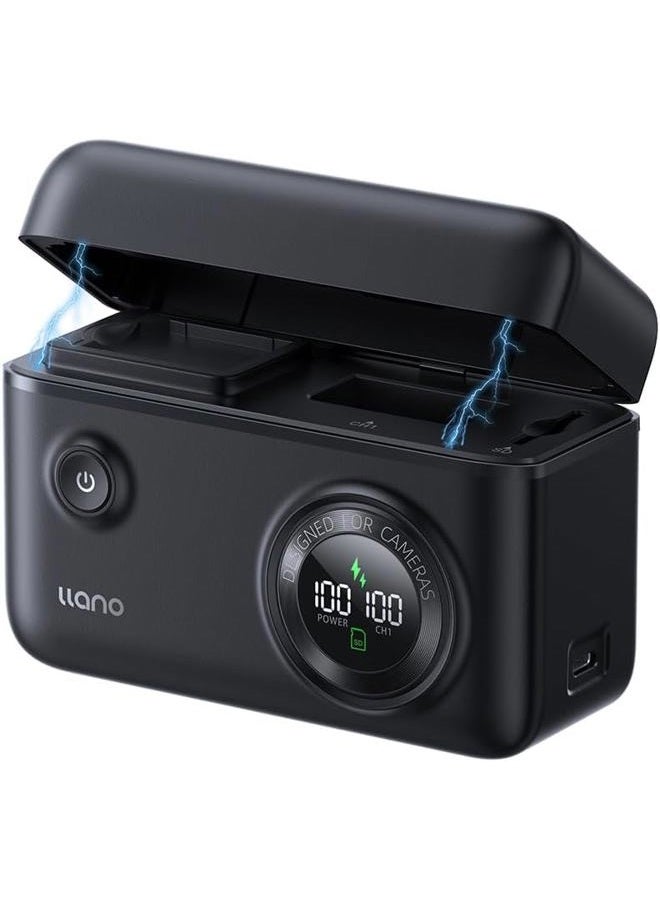 llano NP-FZ100 Camera Charger with Built-in Power Storage and Card Reading Functions - Image 1